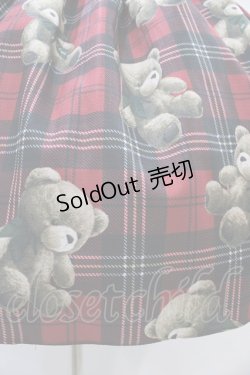 画像5: Emily Temple cute / Teddy Bear Tartanノースリーブワンピース  レッド H-25-11-01-1012-ET-OP-KB-ZH