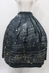 Melody BasKet / Ensemble Melodyスカート  ブラック H-25-11-01-1013-LO-SK-KB-ZH