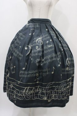 画像1: Melody BasKet / Ensemble Melodyスカート  ブラック H-25-11-01-1013-LO-SK-KB-ZH