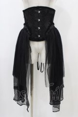 MR corset / サイドチュールコルセット  黒 H-25-11-01-1003-PU-ZA-KB-ZH