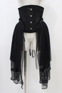 MR corset / サイドチュールコルセット  黒 H-25-11-01-1003-PU-ZA-KB-ZH