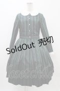 Jane Marple / Regimental stripe lycee onepice  グリーン H-25-11-01-1016-JM-OP-KB-ZH