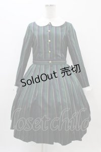 Jane Marple / Regimental stripe lycee onepice  グリーン H-25-11-01-1016-JM-OP-KB-ZH