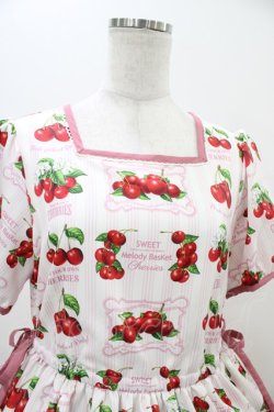 画像4: Melody BasKet / Fresh Cherryスクエアネックワンピース M ピンク H-25-11-01-1017-LO-OP-KB-ZH