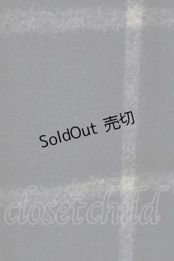 画像3: Jane Marple Dans Le Salon / アランニットとシャギーチェックのドレス  グレー×ネイビー H-25-11-01-1018-JM-OP-KB-ZH