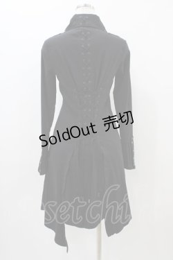 画像2: Ozz Croce / 刺繍シャツワンピース  黒 H-25-11-01-1019-OO-OP-KB-ZH