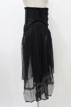 画像3: MR corset / サイドチュールコルセット  黒 H-25-11-01-1003-PU-ZA-KB-ZH