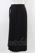 MILKBOY / WRAP PLEATS SKIRT  ブラック H-25-11-01-1023-MB-SK-KB-ZH