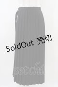 MILKBOY / WRAP PLEATS SKIRT  ブラック H-25-11-01-1023-MB-SK-KB-ZH