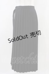MILKBOY / WRAP PLEATS SKIRT  ブラック H-25-11-01-1023-MB-SK-KB-ZH