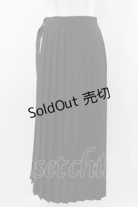 MILKBOY / WRAP PLEATS SKIRT  ブラック H-25-11-01-1023-MB-SK-KB-ZH