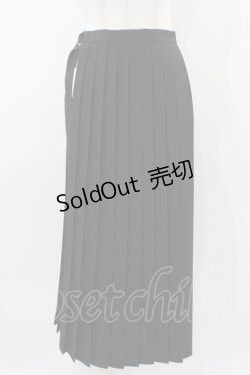 画像1: MILKBOY / WRAP PLEATS SKIRT  ブラック H-25-11-01-1023-MB-SK-KB-ZH