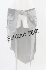 Ozz Croce / ラップオーバースカート  グレー H-25-11-01-1024-OO-SK-KB-ZH