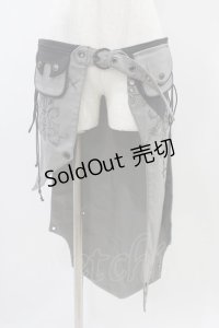 Ozz Croce / ラップオーバースカート  グレー H-25-11-01-1024-OO-SK-KB-ZH