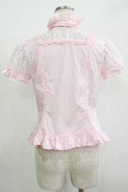 画像3: Angelic Pretty / ロマンティック立ち襟ボウタイブラウス Free ピンク H-25-11-01-054-AP-BL-NS-ZH