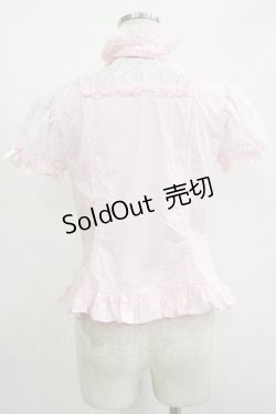 画像3: Angelic Pretty / ロマンティック立ち襟ボウタイブラウス Free ピンク H-25-11-01-054-AP-BL-NS-ZH