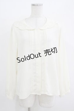 画像1: Fi.n.t / スカラップ刺繍襟ブラウス Free アイボリー H-25-11-01-056-CA-BL-NS-ZH