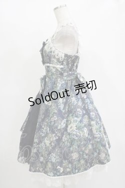 画像2: metamorphose / royalジャガードコルセット風ジャンパースカート サイズ1 ネイビー H-25-11-01-006-ME-OP-NS-ZH