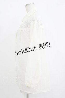 画像2: LIZ LISA / レース切替ブラウス Free 生成り H-25-11-01-057-LO-BL-NS-ZH