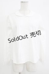 an another angelus / スカラップ衿フロントピンタックシャツ Free OFFWHITE H-25-11-01-058-CA-BL-NS-ZH