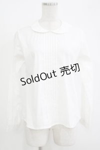 an another angelus / スカラップ衿フロントピンタックシャツ Free OFFWHITE H-25-11-01-058-CA-BL-NS-ZH