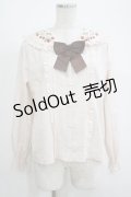 axes femme kawaii / ストロベリーフィールドブラウス M 生成り H-25-11-01-059-AX-BL-NS-ZH