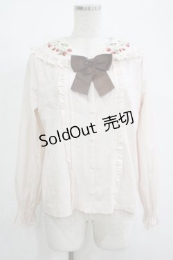 画像1: axes femme kawaii / ストロベリーフィールドブラウス M 生成り H-25-11-01-059-AX-BL-NS-ZH