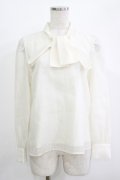an another angelus / シアー変形ボウタイブラウス Free IVORY H-25-11-01-062-CA-BL-NS-ZH