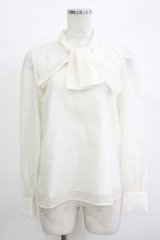 an another angelus / シアー変形ボウタイブラウス Free IVORY H-25-11-01-062-CA-BL-NS-ZH