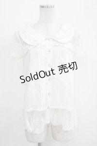 LIZ LISA / ドットチュールブラウス Free オフ H-25-11-01-064-LO-BL-NS-ZH