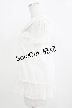 画像2: LIZ LISA / ドットチュールブラウス Free オフ H-25-11-01-064-LO-BL-NS-ZH