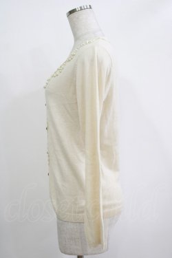 画像2: axes femme / パール使いカーディガン M 生成り H-25-11-01-065-AX-TO-NS-ZH