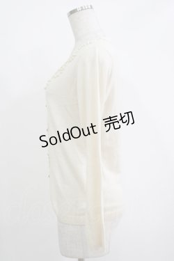 画像2: axes femme / パール使いカーディガン M 生成り H-25-11-01-065-AX-TO-NS-ZH