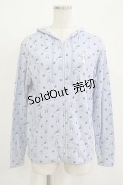 画像1: PINK HOUSE / モノトーンプリントピーターラビットパーカー 4（L） サックス H-25-11-01-066-LO-TO-NS-ZH