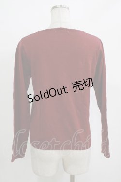 画像3: axes femme / パールボタンカーディガン M ボルドー H-25-11-01-068-AX-TO-NS-ZH