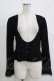 画像1: axes femme / ペプラムデザインボレロ M ブラック H-25-11-01-069-AX-TO-NS-ZH (1)