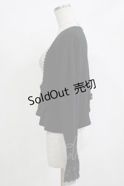 画像2: axes femme / ペプラムデザインボレロ M ブラック H-25-11-01-069-AX-TO-NS-ZH