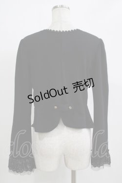 画像3: axes femme / ペプラムデザインボレロ M ブラック H-25-11-01-069-AX-TO-NS-ZH