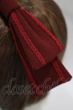 画像2: Amavel / ブレードリボンカチューシャ Free ボルドー H-25-11-01-072-CA-AC-NS-ZH