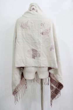 画像2: axes femme / チェック×フレンチ柄ストール  ピンク H-25-11-01-074-AX-ZA-NS-ZH