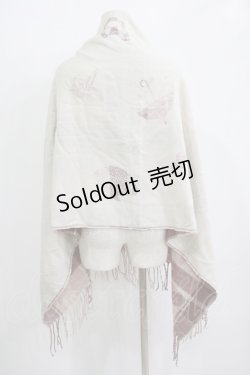 画像2: axes femme / チェック×フレンチ柄ストール  ピンク H-25-11-01-074-AX-ZA-NS-ZH