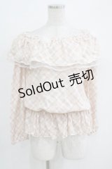 LIZ LISA / チェックフリルトップス Free ピンク H-25-11-01-076-LO-TO-NS-ZH