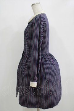 画像2: Fi.n.t / レジメンタルストライプワンピース Free ネイビー H-25-11-01-077-CA-OP-NS-ZH