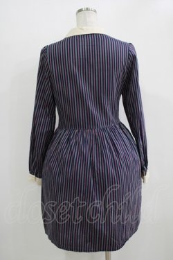 画像3: Fi.n.t / レジメンタルストライプワンピース Free ネイビー H-25-11-01-077-CA-OP-NS-ZH