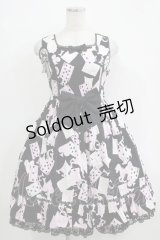 Angelic Pretty / トランプカーニバルジャンパースカート FREE ブラック H-25-11-01-078-AP-OP-YZ-ZH