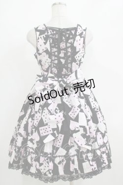 画像3: Angelic Pretty / トランプカーニバルジャンパースカート FREE ブラック H-25-11-01-078-AP-OP-YZ-ZH