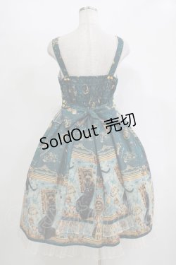 画像3: metamorphose / 黒猫と魔法の地図リボンジャンパースカート サイズ1 グリーン H-25-11-01-008-ME-OP-NS-ZH