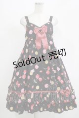 metamorphose / floating heart cherryベビードールジャンパースカート Free ブラック H-25-11-01-010-ME-OP-NS-ZH