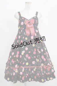 metamorphose / floating heart cherryベビードールジャンパースカート Free ブラック H-25-11-01-010-ME-OP-NS-ZH