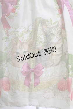 画像4: BAROQUE / Strawberry field’s Cats イチゴ畑の猫たちジャンパースカート M 生成り H-25-11-01-011-EL-OP-NS-ZH